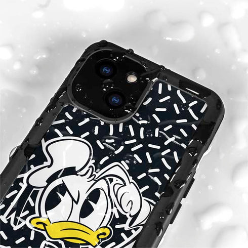 Disney Friends Donald Duck Thinking iPhone 15 Plus Waterproof Case